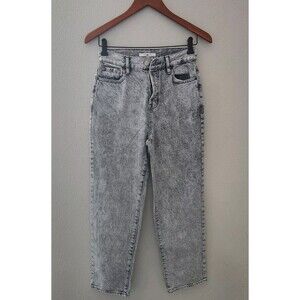 Pacsun High Rise Straight Jeans‎ Black Acid Wash Size 25 Women's